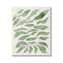 Stupell Industries Boho Plant Leaf Sprig Botanical & Floral Painting Gallery Wrapped Canvas Print Wall Art, 16 x 20