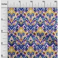 thumbnail image 1 of oneOone Cotton Flex Light Gold Fabric Paisley & Floral Ikat Dress Material Fabric Print Fabric By The Yard 40 Inch Wide, 1 of 4