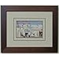 thumbnail image 2 of Post Card Frame for 3.5" X 5.5" Post Card Walnut Frame with Tan (Black Trim) Matting, 2 of 4