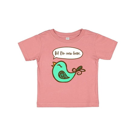 

Inktastic Hi! I m New Here Paisley Bird Gift Baby Boy or Baby Girl T-Shirt