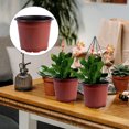 thumbnail image 2 of SHISUYAN 50PCS Plastic Flowerpot Creative Breathable Flower Pot Succulents Flower Pot Basin Pot - Diameter (Brown, Random Style Hole), 2 of 9