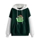 thumbnail image 2 of Puntoco Mujeres Moda Casual Estampado Cuello Redondo Suelto Manga Larga Tops Cortos Blusa Sin Capucha Sudaderas Puntoco Puntoco-768, 2 of 5