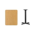 thumbnail image 3 of Flash Furniture 24'' x 30'' Rectangular Natural Laminate Table Top with 22'' x 22'' Table Height Base, 3 of 3