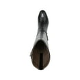 thumbnail image 3 of LIFE STRIDE Womens Black Decorative Metallic Hardware Cushioned Buckle Accent Oakley Almond Toe Block Heel Zip-Up Boots Shoes 10 W, 3 of 4