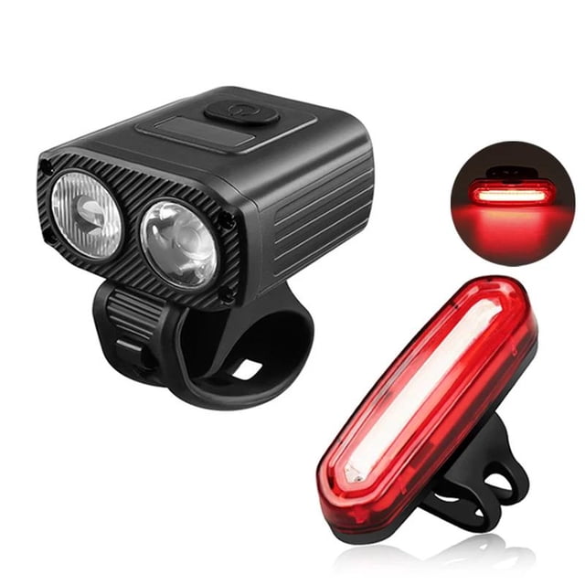 USB Rechargeable Bike Headlight LED Front Lamp for Night Cycling MTB Road Bikes