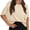 Beige, variant on Summer Short Sleeve Oversize Loose Women Casual Batwing T Shirt Tops