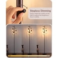 thumbnail image 3 of 70'' Industrial Farmhouse Floor Lamp - Dimmable Rustic Tree Standing Lamp with Diamond Shade & 3 LED Edison Bulbs Included, 3 of 9