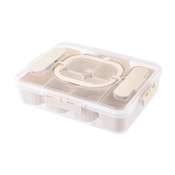 Caja para bocadillos, contenedor de frutas, plato para bocadillos, bandeja para aperitivos, caja para bocadillos, caja para alimentos frescos para el