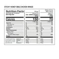 thumbnail image 4 of Kinder's Sticky Honey BBQ Frozen Chicken Wings, 19 oz Bag, 4 of 10