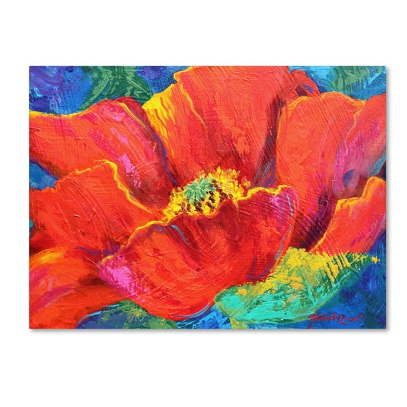 Trademark Fine Art 'Passion Poppy' Canvas Art by Marion Rose