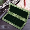 thumbnail image 1 of Cergrey Wooden + Silk Cloth Cover Reed Case Holder Storage Box for 3pcs Oboe Reeds, Oboe Accessory,Reed Box, 1 of 8