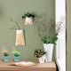 thumbnail image 4 of 2 uds macetas de madera de flores falsas combinación suculenta bonsái decoración del hogar plantas verdes artificiales plantas en macetas montadas en la pared, 4 of 5