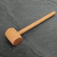thumbnail image 4 of Martillo de madera maciza Bling Bling Martillo de haya para tallar herramientas artesanales de cuero, 4 of 12