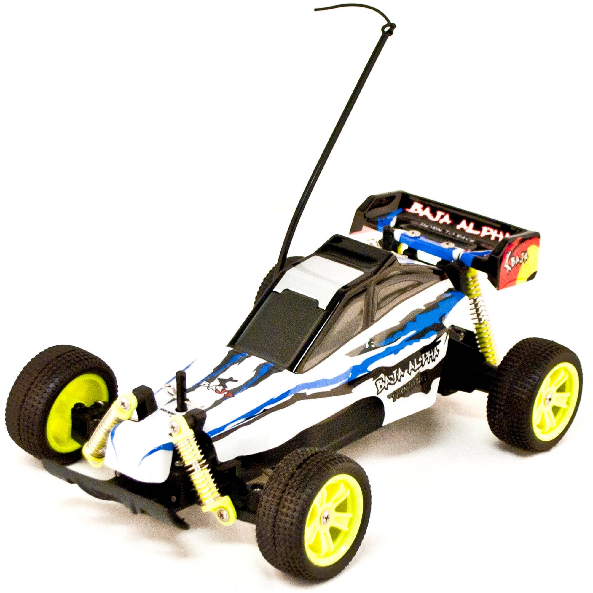 ALEKO 1/18 Buggy 27MHz NiCd Battery Remote Control Car, White