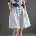 thumbnail image 2 of JJHGVB Womens Linen Shorts Comfy Resort Wear Long Shorts for Women Beach Vacation Outfits Womens Long Shorts Women Linen Shorts Pedal Pushers for Women Shorts for Women Beach Resort Pants White L, 2 of 5