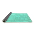 thumbnail image 2 of Ahgly Company Indoor Rectangle Abstract Turquoise Blue Modern Area Rugs, 3' x 5', 2 of 4