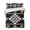 Black, variant on Quilts Full Size Bedding Set, White Black Boho Lightweight Quilted Comforter, Southwest Ethnic Abstract Geometric Soft Reversible Bedspread Coverlet with Pillow Covers for All Season, 78" x 90"