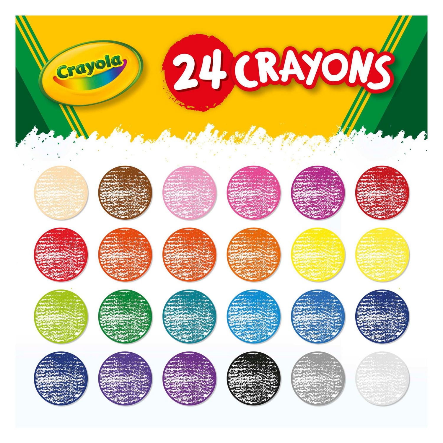 12 PACK BUNDLE OF 24CT CRAYOLA CRAYONS
