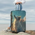 thumbnail image 7 of Susaid Starry Sky Cloud Wolf Print Elastic Washable Suitcase Cover with Hidden Zipper, Fits 18-32 Inch Luggage for Protection During Travel-Small, 7 of 7