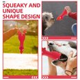 thumbnail image 2 of SEWACC 2 Pcs Jouet à Mâcher Jouet pour Chien en Latex Rouge pour Usage Intérieur, 2 of 7