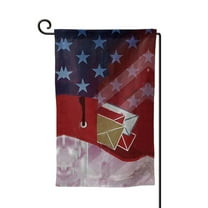 Garden Flag Postal Worker Us Flag Double Sided Small Yard Holiday Garden Flag for Outside Decor 12.5x18 Inch Square