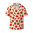 thumbnail image 3 of Goofa Tomatoes And Chili Printed Men's Casual Short-sleeved Shirt,Lightweight Breathable Button-down,Summer Casual men's top,Versatile Fashion shirt-X-Large, 3 of 7