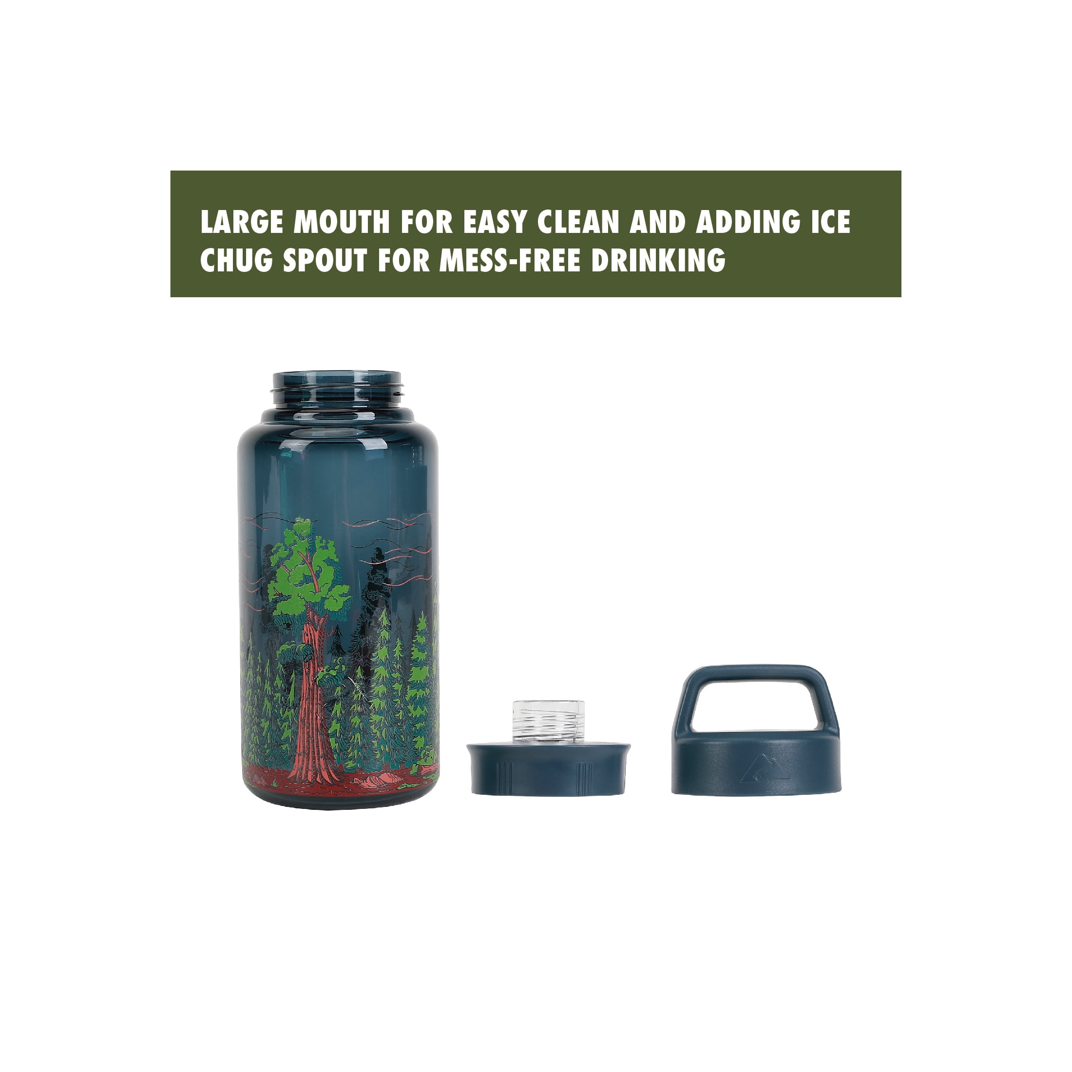 Ozark Trail 32 oz Chug Tritan Water Bottle - Ancient Forest Design