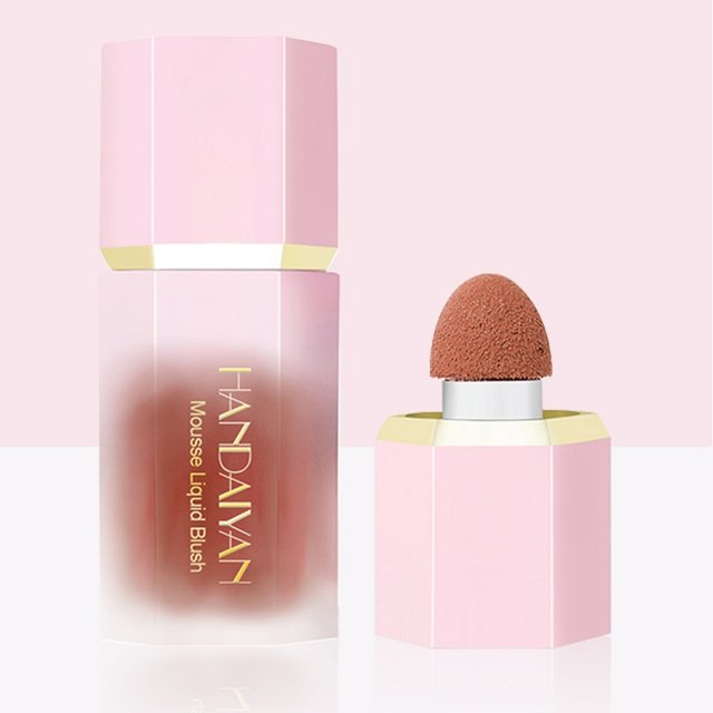 Liquid Blush Gel Long Lasting Facial Blush Rouge With Sponge for Eye Shadow Face