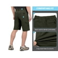 thumbnail image 2 of Little Donkey Andy Men's 11 Inch Quick Dry Bermuda Stretch Cargo Shorts Hiking Travel Golf Size L, 2 of 5