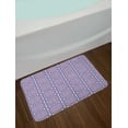 thumbnail image 2 of Abstract Bath Mat, Flower Inspired Motifs Illustrated on a Plain Backdrop, Plush Bathroom Decor Mat with Non Slip Backing, 29.5" X 17.5", Blue Violet Mint Green, by Ambesonne, 2 of 2