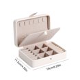 thumbnail image 4 of Jewellery Box Jewelry Storage Case Large Capacity Multi-purpose Earrings Woman Portable Detachable Necklaces Rings Organizer Household Travelling White, 4 of 7