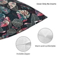 thumbnail image 3 of Yiaed Colorful Tropical Leaves Print Pillow Covers Super Soft Decorative Square Throw Pillow Covers Case Cushion Covers for Sofa Couch Bedroom Car Decor（No pillow core）-16"x16", 3 of 7