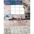 thumbnail image 1 of BSDHOME Polyester Brick Floor Flowers Butterfly Photography Backdrops Photo Props Studio Background 5x7ft, 1 of 2