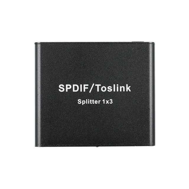 Disidente SPDIF Toslink Digital Optical Splitter 1x3 Adaptador Splitter óptico de 1 a 3 con adaptador de corriente Abanopi Disidente