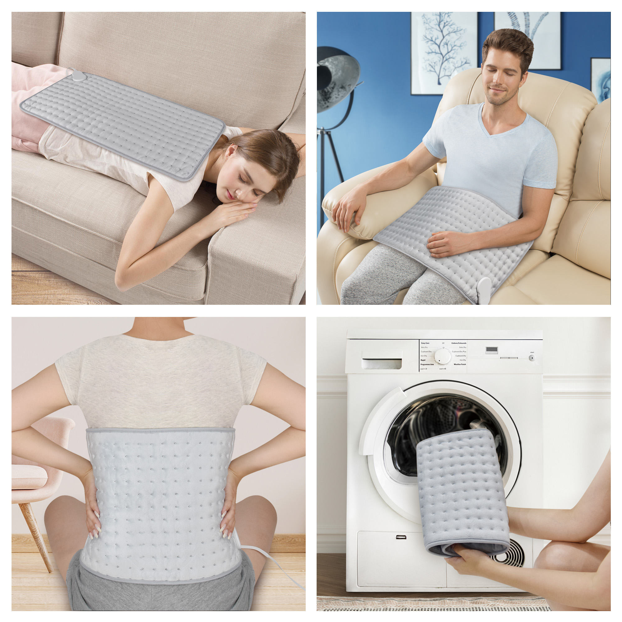 Equate XL Electric Heating Pad, 12" x 24" photo 3