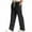 Black, variant on CQONEPT Men's Pants Bootcut Wide Leg Drawstring Full Length Pant Casual Slacks Baggy Trendy Trousers with Pocket Black 2XL