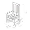 thumbnail image 2 of Mainstays Wooden Rocking Chair, 2 of 5