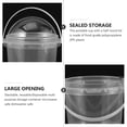 thumbnail image 4 of 5pcs Small Clear Bucket with Lid Food Safe Bucket Popcorn Ice Cream Bucket 500ml, 4 of 5