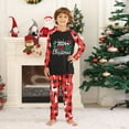 thumbnail image 6 of Zwiiyzr Family Christmas Pjs Matching Sets Holiday Jammies Christmas Plaid Printed Blouse Tops+Pants Family Matching Pajamas Set 2025 Black, 6 of 6