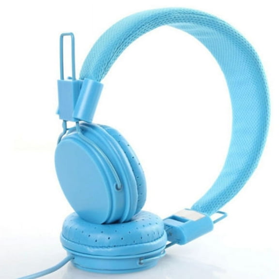 Kids Wired Ear Headphones Stylish Headband Earphones
