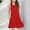 Red, variant on Piuwrlz Casual Play Dress for Girls Summer Plain Dresses Pocket Princess Skirts Hot Pink Size 5-6 Years