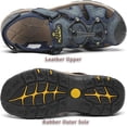 thumbnail image 5 of Rumpra Men’s Closed Toe Sport Sandals, Lightweight Leather Outdoor Hiking Water Shoes, 5 of 10