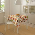 thumbnail image 6 of Fall Tablecloth 60x60 Inch Square Thanksgiving Maple Leaves Table Cloth Decorative Autumn Botanical Leaves Square Table Cover for Home Kitchen Dining Parties Picnic Indoor Outdoor Use, 6 of 8