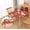 Christmas Pattern 6, variant on Winter Christmas Fitted Tablecloth with Elastic for 34x34 inch Square Folding Tables Washable Stretchy Spandex Card Red Table Covers Cloth Fabric Table Cloths Not Vinyl