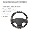 thumbnail image 2 of COEQINE Southwest Aztec Brown Black Car Steering Wheel Cover 15 Inch Universal Breathable Soft Anti-Slip Sweat Absorbent Car Accessory Fit for Most Vehicles, 2 of 6