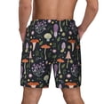 thumbnail image 3 of Kdxio Mushrooms Print Men'S Swim Trunks With Compression Liner 7 Inch Inseam Quick Dry Swim Shorts, 3 of 7