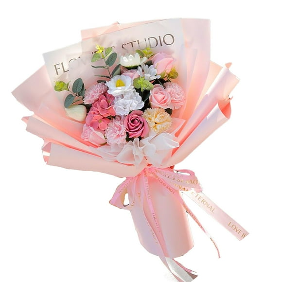 Hermosa Flor de Jabon Sunnimix Flores Artificiales Perfumadas Rosado