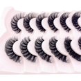thumbnail image 3 of Eyelashes Russian Strip Lashes - Natural Wispy Fluffy 3d Effect Hybrid Strip, 3 of 3