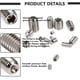thumbnail image 3 of 300 tornillos hexagonales de acero inoxidable M2.5 M3 M4 M5 M6 M8 Grub, 3 of 5