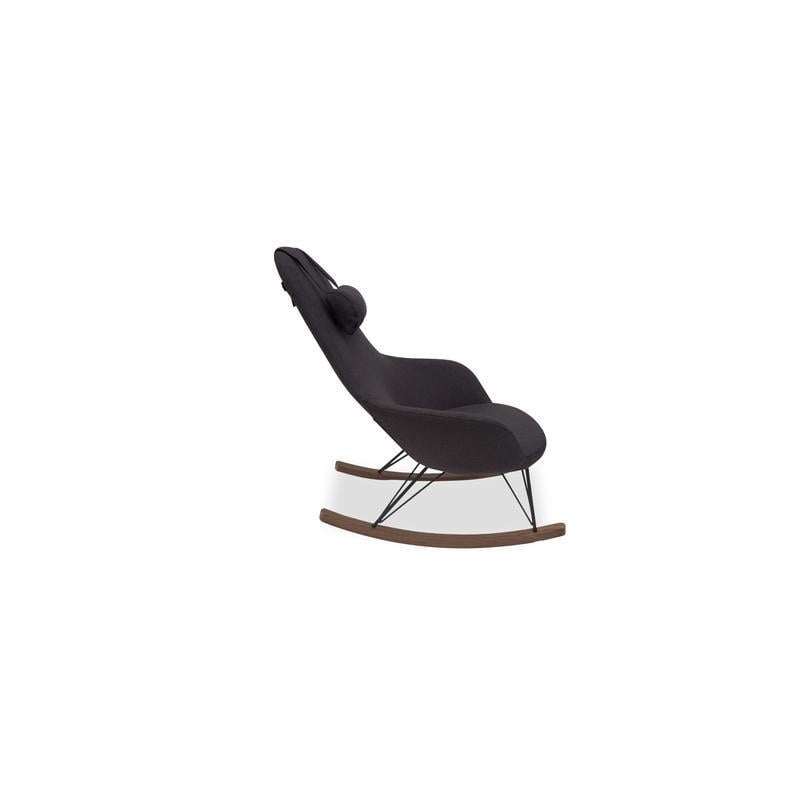 dark gray rocking chair